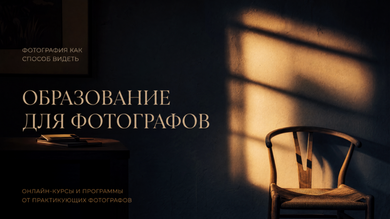 Обложка: свет в тёмной комнате — учёба видеть свет в кадре